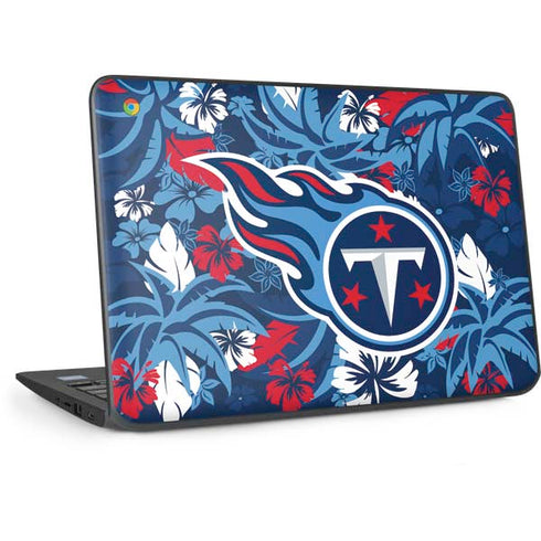 NFL Tennessee Titans Tropical Print HP Chromebook Skin