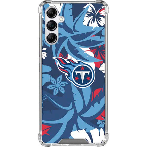 NFL Tennessee Titans Tropical Print Gabb Phone 4 Clear Case