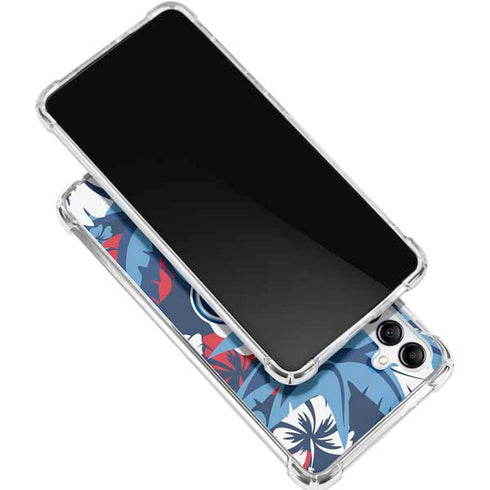 NFL Tennessee Titans Tropical Print Gabb Phone 4 Clear Case