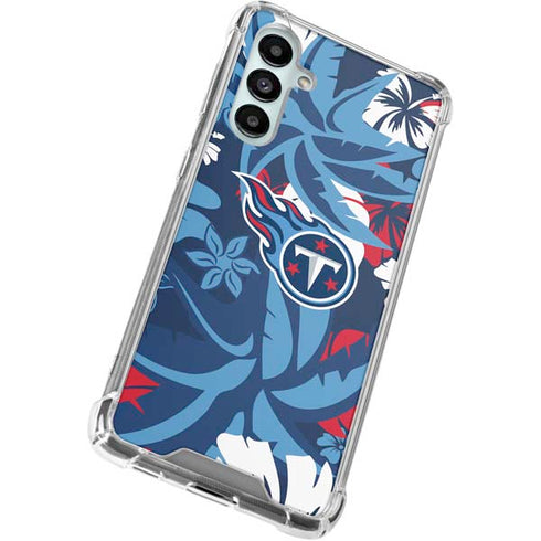 NFL Tennessee Titans Tropical Print Galaxy A16 5G Clear Case