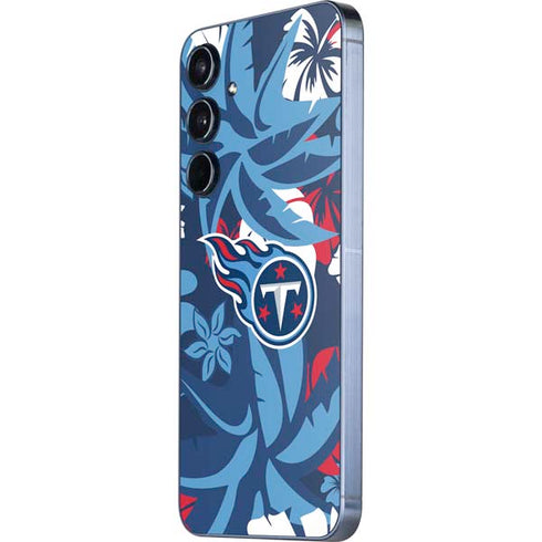 NFL Tennessee Titans Tropical Print Galaxy A35 5G Skin
