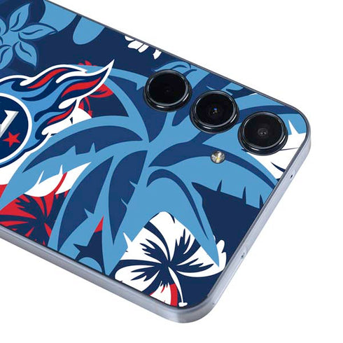 NFL Tennessee Titans Tropical Print Galaxy A35 5G Skin