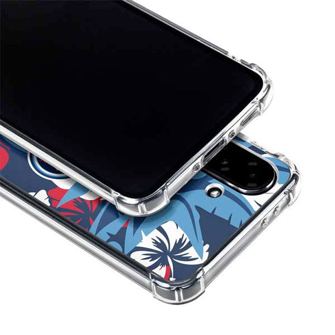 NFL Tennessee Titans Tropical Print Galaxy A36 5G Clear Case