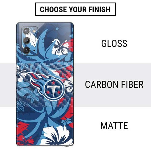 NFL Tennessee Titans Tropical Print Galaxy Note20 5G Skin