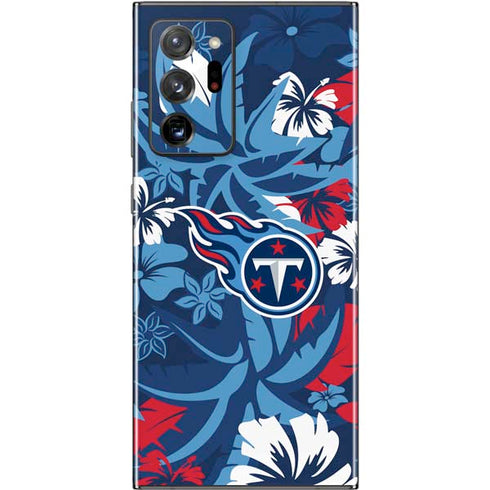 NFL Tennessee Titans Tropical Print Galaxy Note20 Ultra 5G Skin