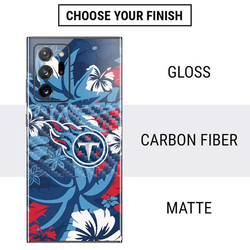 NFL Tennessee Titans Tropical Print Galaxy Note20 Ultra 5G Skin