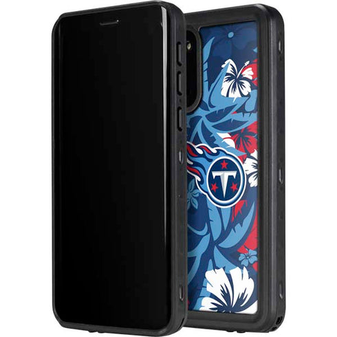 NFL Tennessee Titans Tropical Print Galaxy S20 Plus Waterproof Case