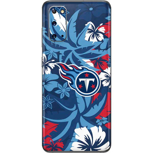 NFL Tennessee Titans Tropical Print Galaxy S20 Skin