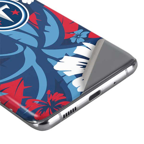 NFL Tennessee Titans Tropical Print Galaxy S20 Skin