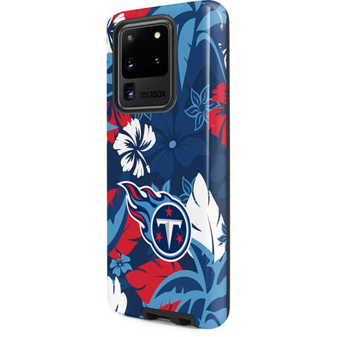 NFL Tennessee Titans Tropical Print Galaxy S20 Ultra 5G Pro Case