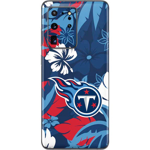 NFL Tennessee Titans Tropical Print Galaxy S20 Ultra 5G Skin