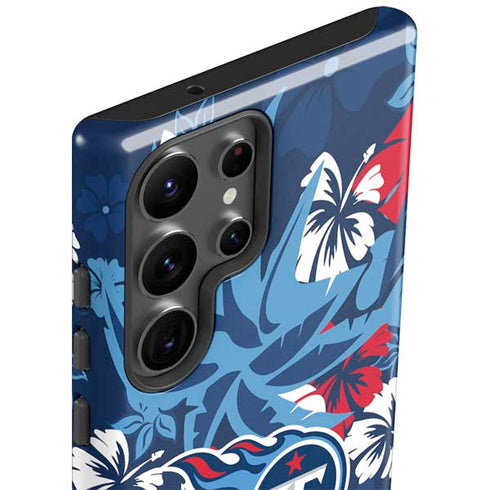 NFL Tennessee Titans Tropical Print Galaxy S23 Ultra Pro Case