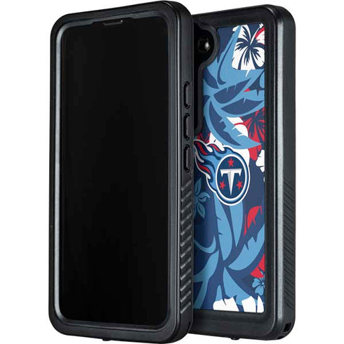 NFL Tennessee Titans Tropical Print Galaxy S24 Plus Waterproof Case