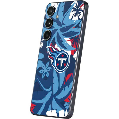 NFL Tennessee Titans Tropical Print Galaxy S25 Skin