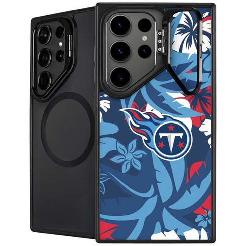 NFL Tennessee Titans Tropical Print Galaxy S25 Ultra Kickstand Case