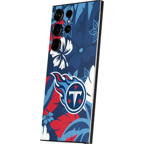 NFL Tennessee Titans Tropical Print Galaxy S25 Ultra Skin