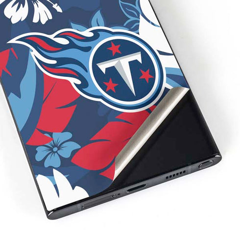 NFL Tennessee Titans Tropical Print Galaxy S25 Ultra Skin