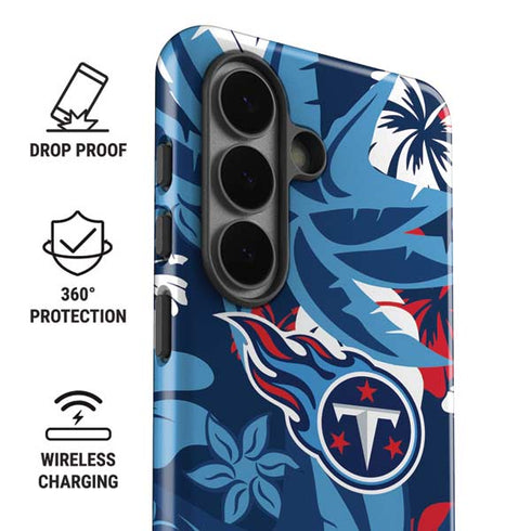 NFL Tennessee Titans Tropical Print Galaxy S26 Impact Case