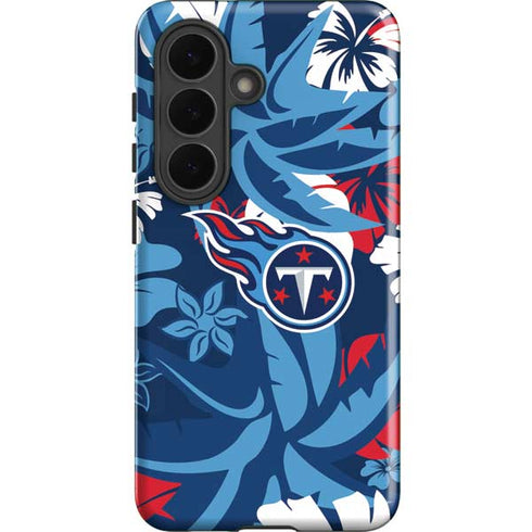NFL Tennessee Titans Tropical Print Galaxy S26 Plus Impact Case