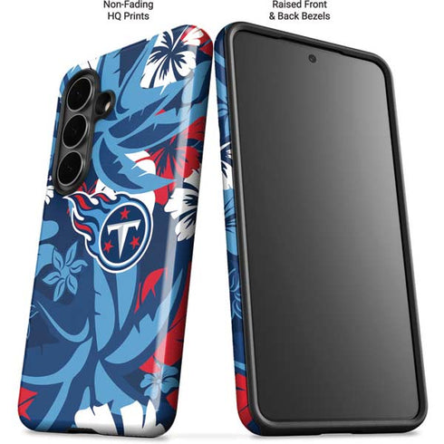 NFL Tennessee Titans Tropical Print Galaxy S26 Plus Impact Case