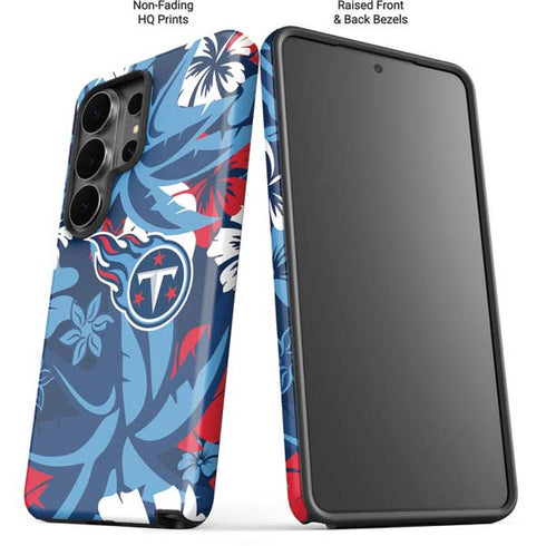 NFL Tennessee Titans Tropical Print Galaxy S26 Ultra Impact Case