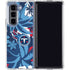 NFL Tennessee Titans Tropical Print Galaxy Z Fold5 5G Clear Case