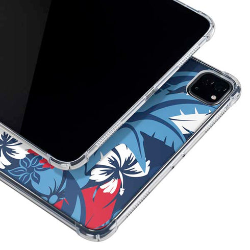 NFL Tennessee Titans Tropical Print iPad Pro 12.9in (2020) Clear Case