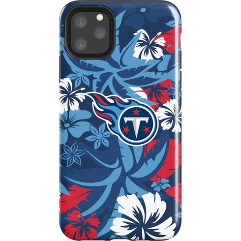 NFL Tennessee Titans Tropical Print iPhone Cases