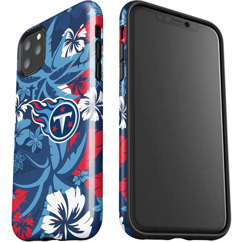 NFL Tennessee Titans Tropical Print iPhone 11 Pro Max Impact Case