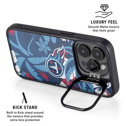 NFL Tennessee Titans Tropical Print iPhone 14 Pro Max Kickstand Case