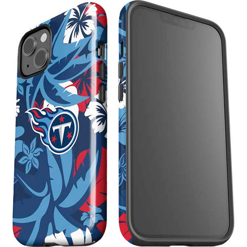 NFL Tennessee Titans Tropical Print iPhone 15 Impact Case