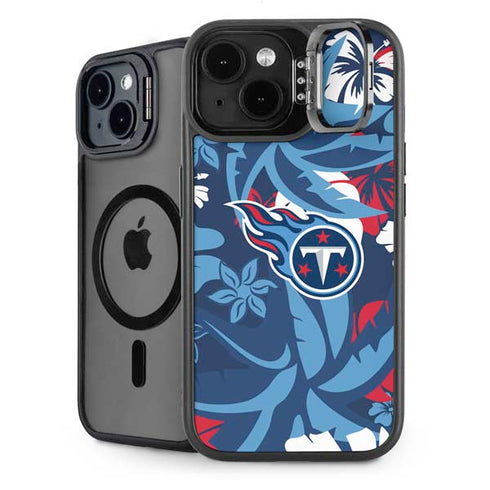 NFL Tennessee Titans Tropical Print iPhone 15 Plus Kickstand Case