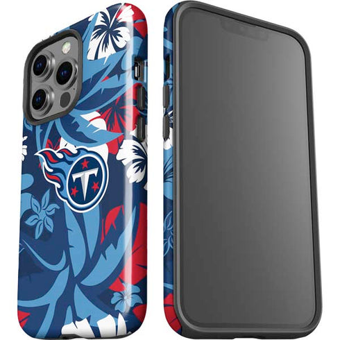 NFL Tennessee Titans Tropical Print iPhone 15 Pro Impact Case