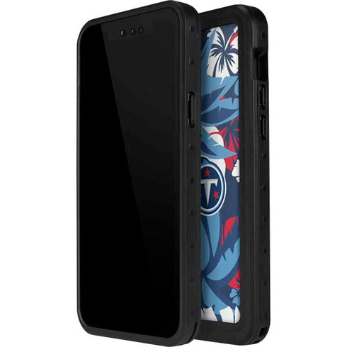 NFL Tennessee Titans Tropical Print iPhone 15 Pro Waterproof Case