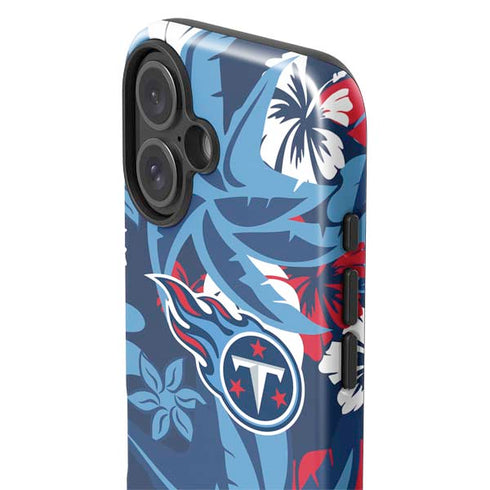 NFL Tennessee Titans Tropical Print iPhone 16 Plus Impact Case
