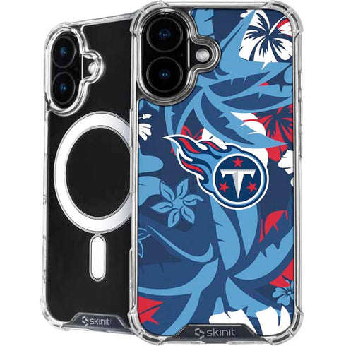 NFL Tennessee Titans Tropical Print iPhone 16 Plus MagSafe Case