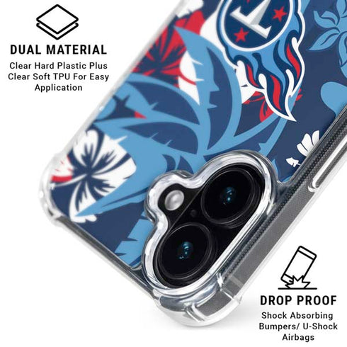 NFL Tennessee Titans Tropical Print iPhone 16 Plus MagSafe Case