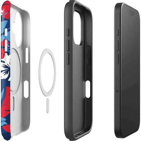 NFL Tennessee Titans Tropical Print iPhone 16 Plus Magsafe Impact Case