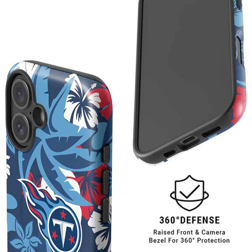 NFL Tennessee Titans Tropical Print iPhone 16 Plus Magsafe Impact Case