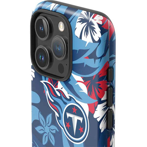 NFL Tennessee Titans Tropical Print iPhone 16 Pro Max Impact Case