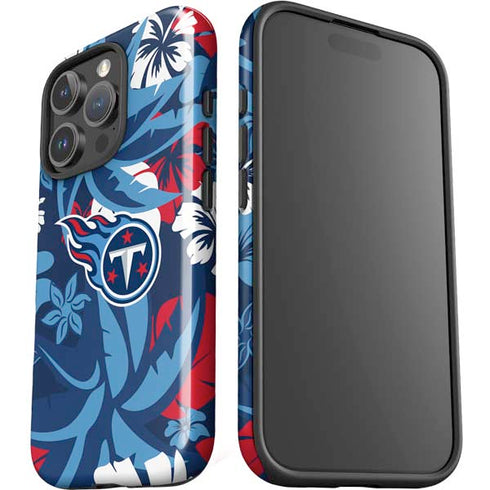 NFL Tennessee Titans Tropical Print iPhone 16 Pro Max Impact Case