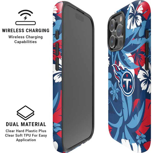 NFL Tennessee Titans Tropical Print iPhone 16 Pro Max Magsafe Impact Case