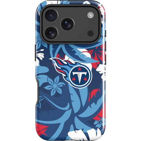 NFL Tennessee Titans Tropical Print iPhone 18 Pro Impact Case