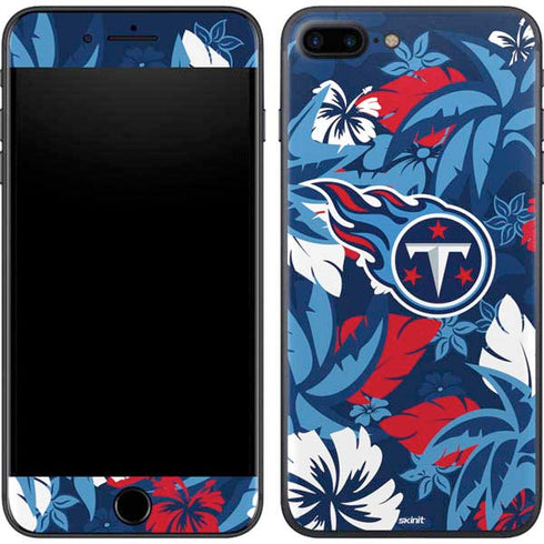 NFL Tennessee Titans Tropical Print iPhone 7 Plus Skin