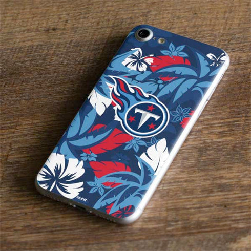 NFL Tennessee Titans Tropical Print iPhone 8 Skin