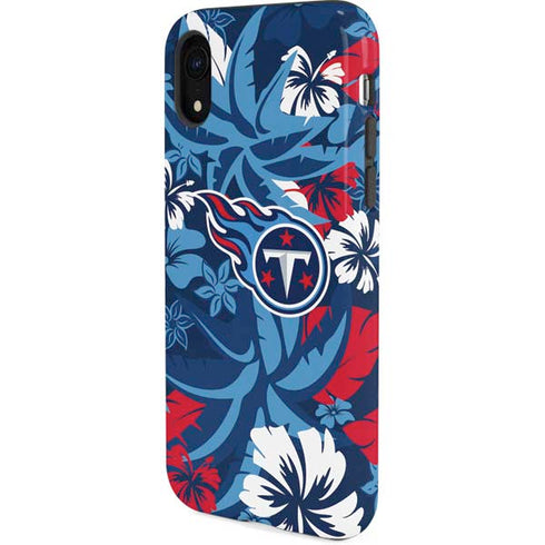 NFL Tennessee Titans Tropical Print iPhone XR Pro Case