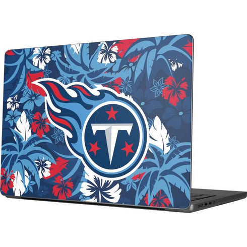 NFL Tennessee Titans Tropical Print Apple MacBook Pro 14-inch Skin