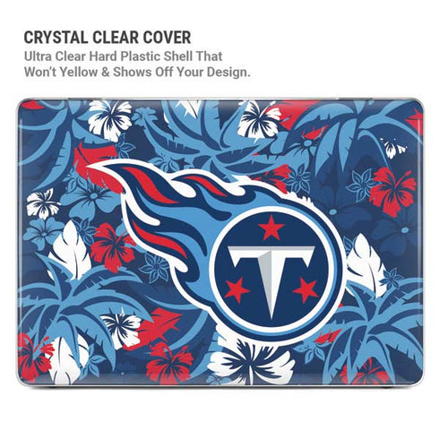 NFL Tennessee Titans Tropical Print MacBook Pro 14in (2021-24) Case plus Skin