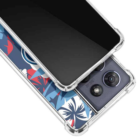 NFL Tennessee Titans Tropical Print Moto G 5G (2025) Clear Case