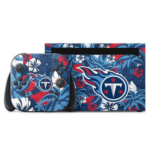 NFL Tennessee Titans Tropical Print Nintendo Skins